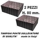 SET 2 pezzi Tamponi in VERA gomma H 80 mm per ponti sollevatori  MADE IN ITALY #