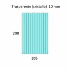 Policarbonato alveolare 10 mm Trasparente, protetto UV. (Varie misure)