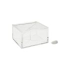 1 PZ SCATOLE BOMBONIERE TRASPARENTI PLEXIGLASS CON DIVISORI SEPARATORI 10x10x6 C