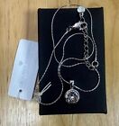 Oliver Weber Rhodium Plated Necklace With Swarovski Crystal Pendant - New