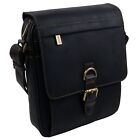 Visconti Leather Mens Messenger Bag - Hunter Collection