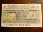 MINIASSEGNO BANCA POPOLARE DI MILANO £.50 del 20.12.1976 SPLENDIDO