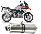 Scarico Storm by Mivv Oval acciaio inox per Bmw R 1200 Gs 2013 > 2016