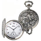 Orologio da Tasca Meccanico Perseo Acciaio Coperchio Cavalli ref. 746500.04