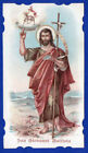 S. GIOVANNI BATTISTA SLE N. 124 MILANO SANTINO IMAGE PIEUSE HOLY CARD CROMOLITO