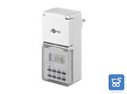 Timer Digitale Programmabile IP44 per Esterni 230V 10 Programmi Presa Shuko