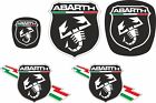 Kit loghi adesivi PUNTO ABARTH EVO COPRILOGHI NERO-BIANCO