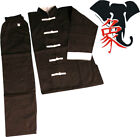 UNIFORME DIVISA KUNG FU RISVOLTI BIANCHI e TAI CHI Kimono Suit Wing Chun e Wushu