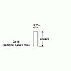 Punti 25x5,7mm 1000pz per puntatrici/chiodatrici spillatrici Valex