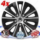 SET 4 BORCHIE RUOTA COPRI CERCHI CALOTTE 15 RAPIDE NC DC PER CITROEN C3