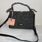 Lollipops Paris Handbag Boucle BROKEN CLASP Black Gold 24cm X 17cm