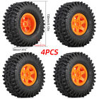 4PCS 2.2" Beadlock Tires Wheel Rims For Axial SCX10 TRX4 Crawler 1/10 Cars