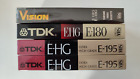 Lotto 4 Videocassette Vhs vergini nuove sigillate (TDK/BASF)