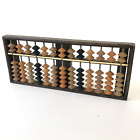 Vintage Chinese Abacus Wooden Wood Beads Inlay 13 Row Calculator Tool Math Japan