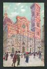 f009 CARTOLINA FIRENZE DUOMO E CAMPANILE+++++