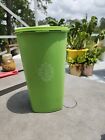 Vintage Tupperware Lime Green 10.5" Canister 1222 with Lid 808 16 Cup