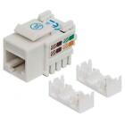 Frutto Keystone RJ45 Cat.6 UTP non schermato Bianco