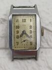 Vintage ORMO Art Deco Tank WWII German Small Second Mens Watch p-s r-r c-a 1930s