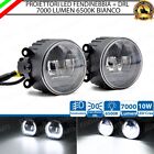 SET PROIETTORI LED FENDINEBBIA + DRL LED JEEP RENEGADE DAL 2019 NERO 7000 LM