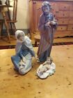 NAO Lladro Holy Family 3 Pc Nativity Baby Jesus Mary Joseph Porcelain Figurines