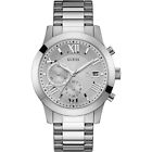 OROLOGIO GUESS Escrow W0668G7 ACCIAIO uomo Cronografo Silver 44MM WATCH datario