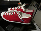 Prada Red ROSSO lucida sneaker taglia 38 ottimo usato molto belle