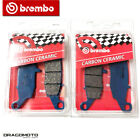 KAWASAKI Z 750 2004 2005 pastiglie freno anteriori CC BREMBO Carbon ceramica ...