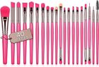 Pennelli Make Up Professionali Set 40 pezzi setole sintetiche di qualità -Fucsia