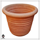 Vaso in terracotta rotondo decorativo da esterno fioriera giardino per piante