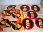 vintage advertising Stork Beer Judor shop window decal sheet transfer 1950s