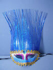 HALLOWEEN CARNEVALE MASCHERA VENEZIANA INDIGO AZZURRA FASHION