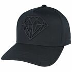 3D Diamond Black Baseball Cap Snapback Cap