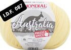 Lana gomitolo  Australia Mondial 50gr.110mt. ferri uncinetto4/5 col.087 Giallo