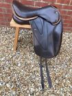 Size 2 WOW Saddle : Dressage Fixed Blocks Flaps : Shallow Seat : Curved Tree