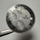 Universal Geneve Compax Silver Guilloche Automatic Chronograph dial