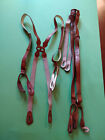 Bretelle vintage in pelle ed elastico suspenders in leather and elastic