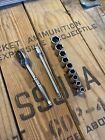 Vintage Snap On Tools TM70B 1/4 Drive Socket Set 6  Point 11 Pieces Ratchet Ext.