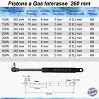 1 PISTONE A GAS MOLLA RICAMBI PER LETTO, MOBILI, FISSAGGIO A OCCHIELLO + SNODO