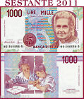 ITALIA  ITALY - 1.000 1000 LIRE MONTESSORI Lettera G - 1998 -  P 114c - FDS/UNC