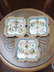 ANTIQUE FRENCH MAIOLICA MAJOLICA FAIENCE RAFAELLESCO Hand painted Pin Trays