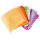 100Pcs  Organza Bags, 20X30 cm Mesh Gift Bags Drawstring Jewelry Pouches1281