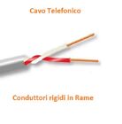 CAVO TELEFONICO TE1X2X0.6R 2 cavi 0,6mm CT1220 TELECOM PREZZO per 10 METRI