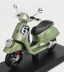 MODELLINO MOTORINO STATICO PIAGGIO VESPA 6 GIORNI N.6 2017 VERDE SCALA 1/18