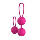 doppie Palline vaginali stimolazione esercizio kegel rosa in silicone medicale