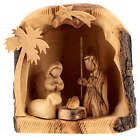 Presepe legno 15X15X10 cm personaggi h 7 cm