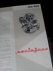 LOMBARDINI LDA 90/2 SERIE 3000 MOTOREN MOTORE 1963 MOTEUR BROCHURE 2 CILINDRI