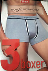 3 boxer ROSSO PORPORA cotone Tg 4/M colorati NERO BLU GRIGIO  art.UB1976