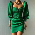 abito elegante donna verde corpetto