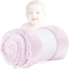 Coperta Morbida in Microfibra per Bambini, 70x100 cm, Rosa Chiaro