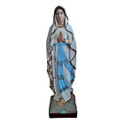 Statua madonna di Lourdes in resina da interno 50 cm giardino arte sacra esterno